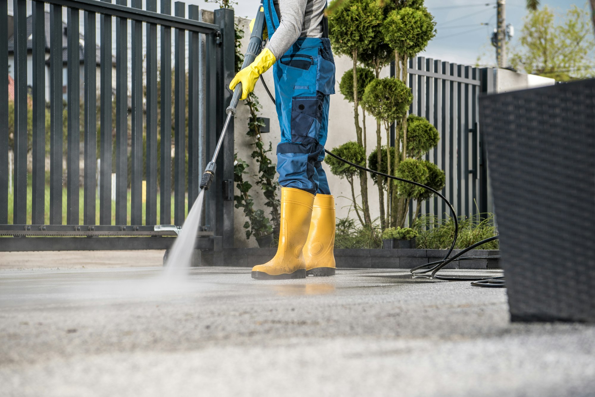 types of commercial pressure washing services